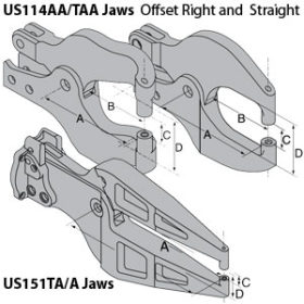 Rivet Squeezer Jaws - Wm. Lees & Sons - Aircraft and Sheet Metal Tooling