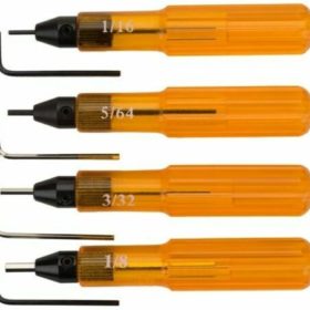 4 Pc Set Hex/Allen Key Set for Hi Loks - Wm. Lees & Sons - Aircraft and Sheet Metal Tooling