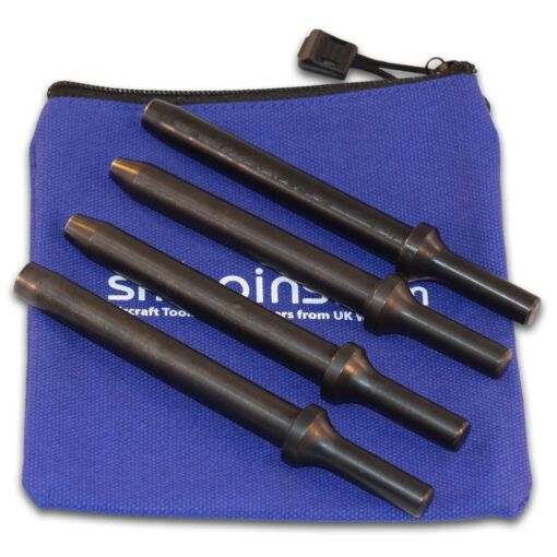 4pc 5 1/2" Straight Rivet Set / Snap - Wm. Lees & Sons - Aircraft and Sheet Metal Tooling