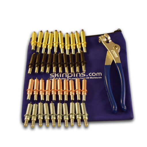 40 piece Cleco Pins Set with Pliers and Side Grip Clamps - Wm. Lees & Sons - Aircraft and Sheet Metal Tooling
