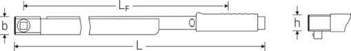 Stahlwille Torque wrench MANOSKOP® with fixed square drive (50190081)