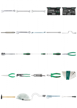 Stahlwille Tool set for engine mechanics (97846010) / Skinpins
