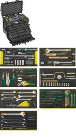 Stahlwille AOG-Kit for aeroplanes in tool trolley No 13217 (98814910) / Skinpins