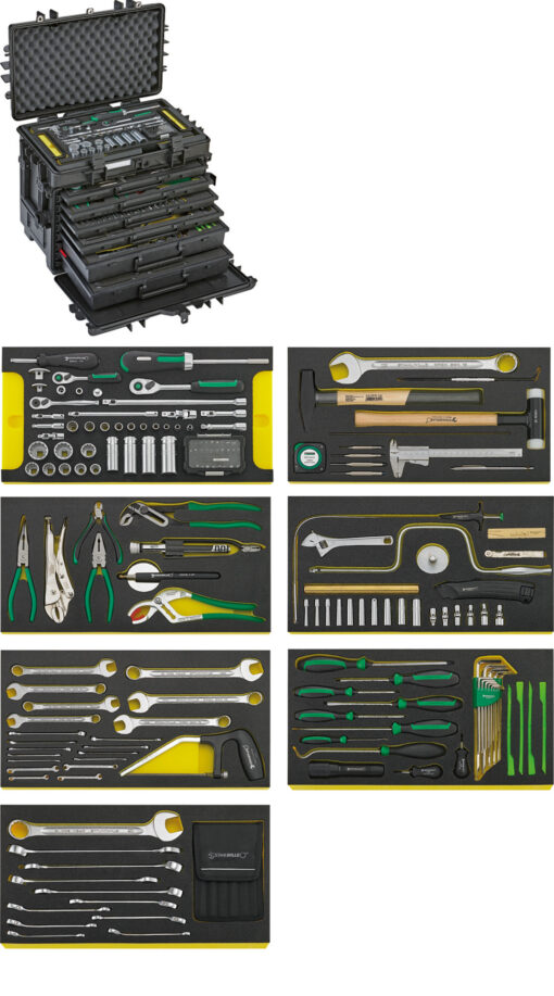 Stahlwille AOG-Kit for aeroplanes in tool trolley No 13217 (98814910) / Skinpins