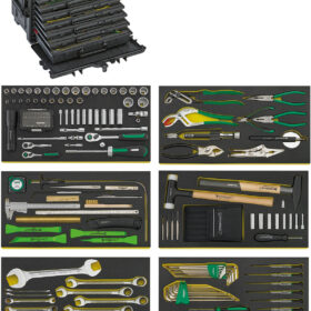 Stahlwille AOG-kit for aircraft in tool trolley No. 13217 (98814915) / Skinpins