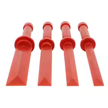 Red Plastic Scrapers 4pk Airbus/ Boeing Approved / Skinpins